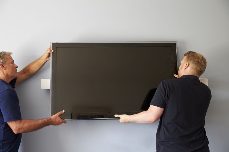 Finished wall-mounted TV